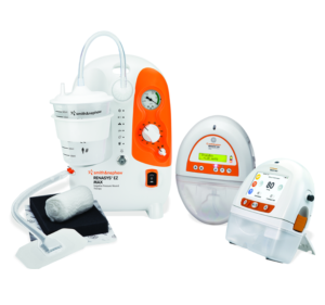 picture of a smith and nephew wound vac system and the smith and nephew go woundvac